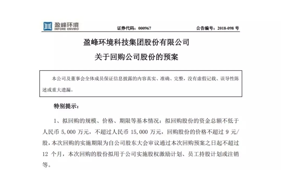 今年会环境宣布回购部分公司社会公众股份